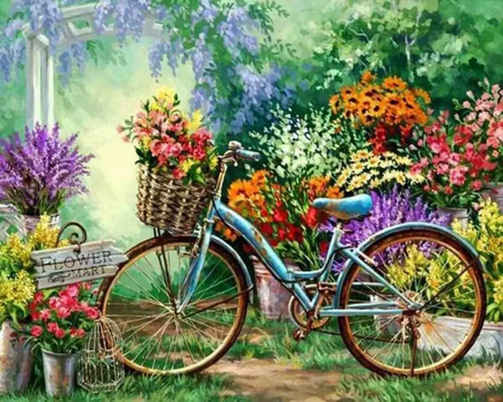 Flower Bicycle Diamond Painting Landscape 5D Diy Full Diamond Embroidery Scenery Mosaic Picture Of Rhinestone Home Decor Art
Flower Bicycle Diamond Painting Landscape 5D Diy Full Diamond Embroidery Scenery Mosaic Picture Of Rhinestone Home Decor Art