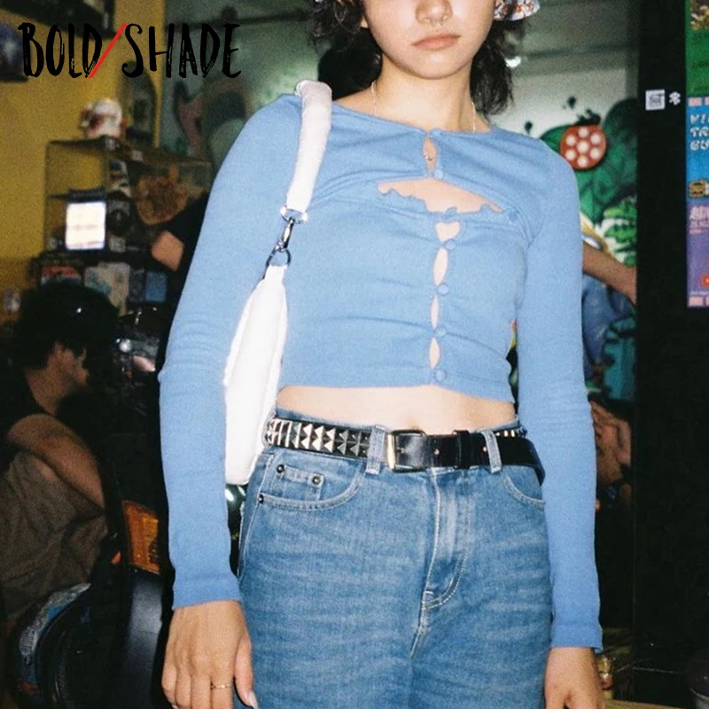 Bold Shade 2000s Vintage Indie Crop Tee Long Sleeve Hollow Out Blue Tshirts Basic Sexy Slim Tops Autumn Y2K Style Women Clothes
Bold Shade 2000s Vintage Indie Crop Tee Long Sleeve Hollow Out Blue Tshirts Basic Sexy Slim Tops Autumn Y2K Style Women Clothes