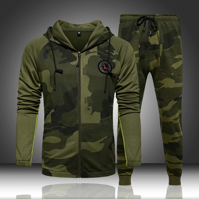 FAKUNTN Tracksuit Hooded Outerwear Hoodie Set 2 Pieces Autumn Camo Men Sporting Male Fitness Camouflage Sweatshirts
FAKUNTN Tracksuit Hooded Outerwear Hoodie Set 2 Pieces Autumn Camo Men Sporting Male Fitness Camouflage Sweatshirts