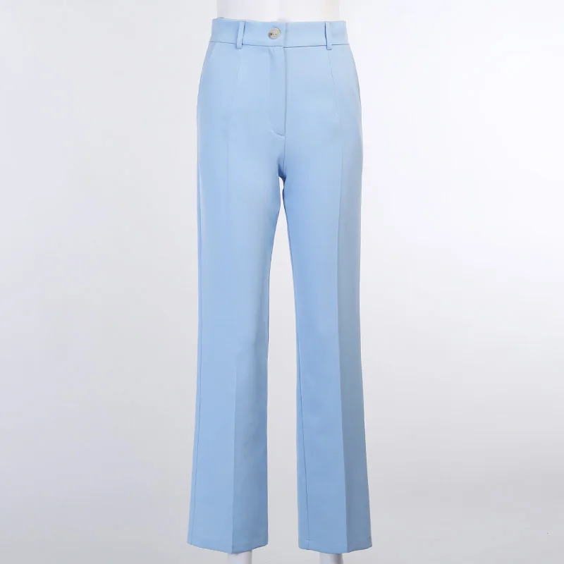 YICIYA summer 2021 Solid High Waist Blue Casual Pants Women Fashion Capris Female Straight Office Ladies Casual trousers women
YICIYA summer 2021 Solid High Waist Blue Casual Pants Women Fashion Capris Female Straight Office Ladies Casual trousers women
