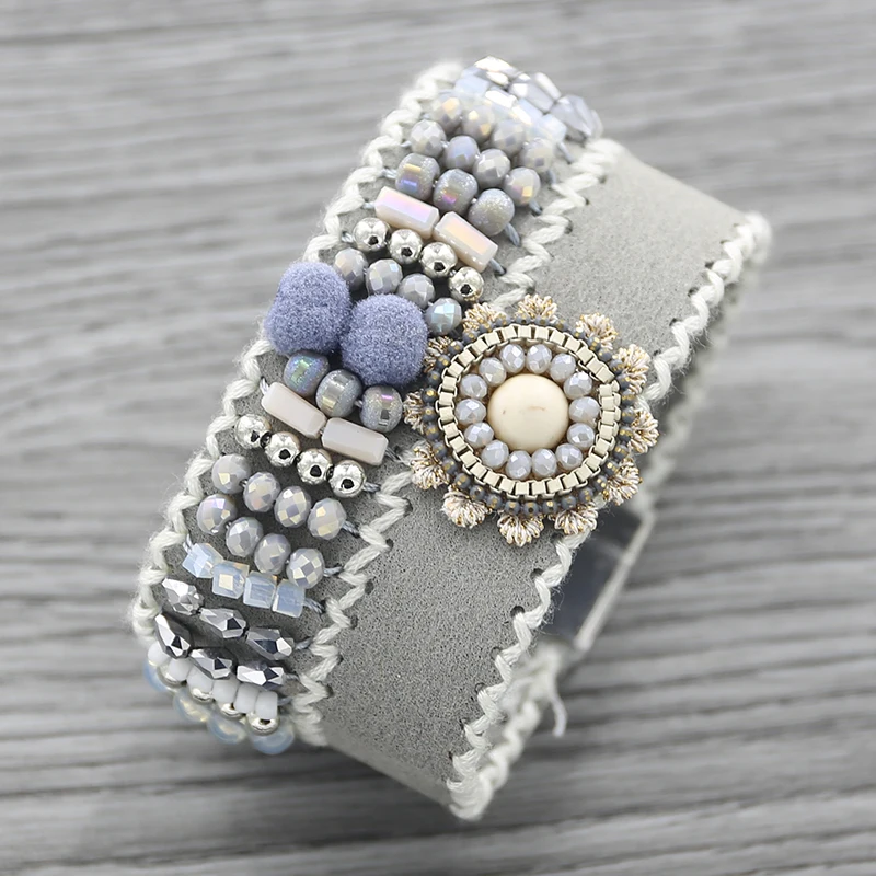 Strathspey Vintage Leather Bracelet For Women 2020 Boho Crystal Beaded Bracelet Flower wide Bracelet ethnic jewelry
Strathspey Vintage Leather Bracelet For Women 2020 Boho Crystal Beaded Bracelet Flower wide Bracelet ethnic jewelry