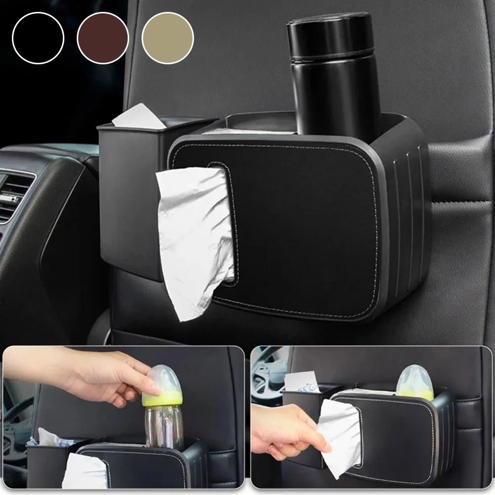 Car Seat Back Trash Can Tissues Storage Box Water Cup Organizer Mobile Phones Cards Snacks Holder Waterproof
Car Seat Back Trash Can Tissues Storage Box Water Cup Organizer Mobile Phones Cards Snacks Holder Waterproof