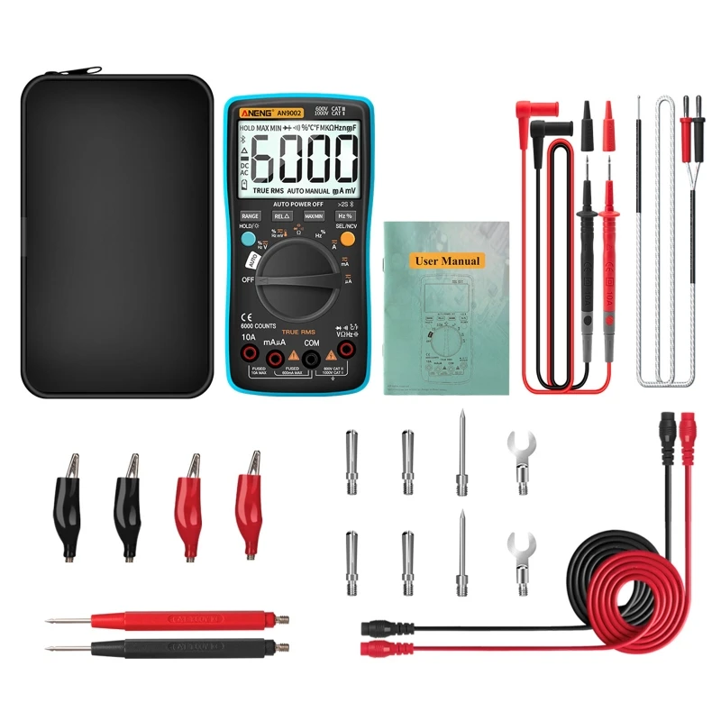 AN9002 Bluetooth Digital Multimeter 6000 Counts True RMS Auto-Range AC/DC Volt D0AC
AN9002 Bluetooth Digital Multimeter 6000 Counts True RMS Auto-Range AC/DC Volt D0AC