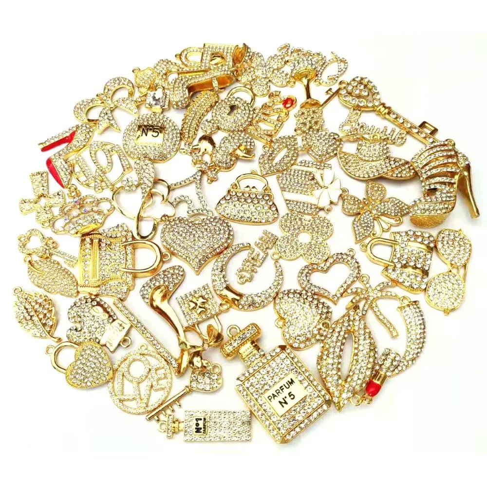 50pcs Clear Rhinestone Mixed Delicate Girls Charms for Women's DIYJewelry Accessories Purse Love Bowknot Lipstick Perfume Key M3
50pcs Clear Rhinestone Mixed Delicate Girls Charms for Women's DIYJewelry Accessories Purse Love Bowknot Lipstick Perfume Key M3