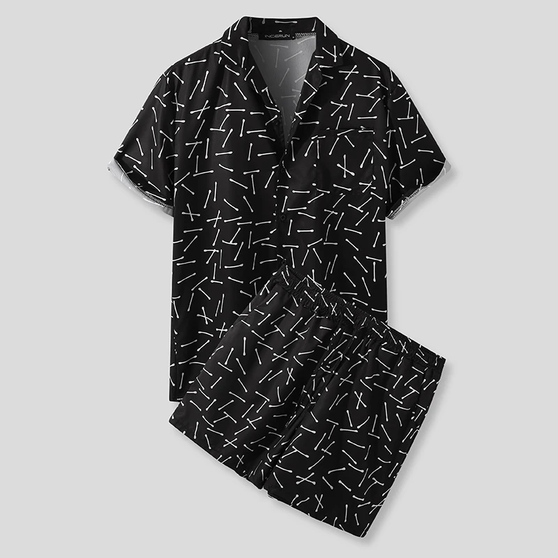 Hawaiian Men Printing Sets Summer Short Sleeve Button Shirt Beach Shorts 2021 Streetwear Casual Mens 2 Pieces Suit
Hawaiian Men Printing Sets Summer Short Sleeve Button Shirt Beach Shorts 2021 Streetwear Casual Mens 2 Pieces Suit