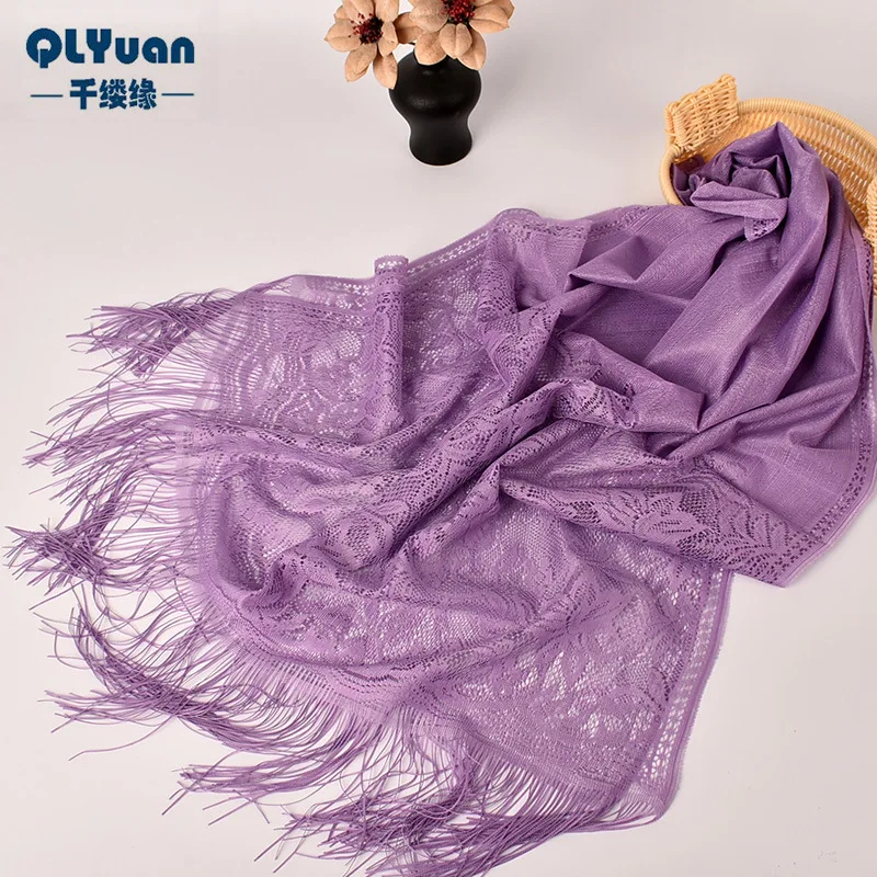 Plain Solid Color Lace Lily Scarf Malaysia Turban
Plain Solid Color Lace Lily Scarf Malaysia Turban