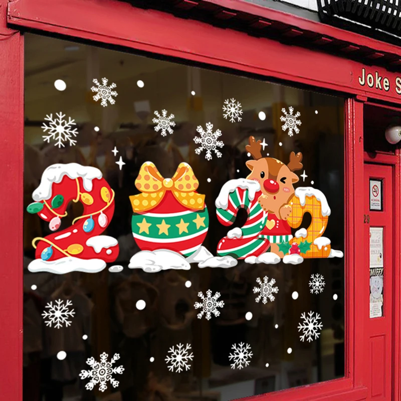 Christmas Window Decal Santa Claus Snowflake Stickers Winter Wall Decals for Kids Rooms New Year Christmas Window Decorations
Christmas Window Decal Santa Claus Snowflake Stickers Winter Wall Decals for Kids Rooms New Year Christmas Window Decorations