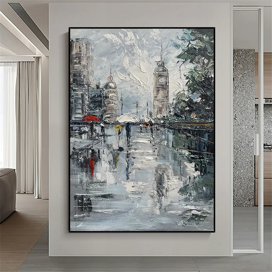 Hand Painted Modern Abstract Palette Knife Oil Painting On Canvas Big Ben London City Landscape Buckingham Wall Art Home Decor
Hand Painted Modern Abstract Palette Knife Oil Painting On Canvas Big Ben London City Landscape Buckingham Wall Art Home Decor