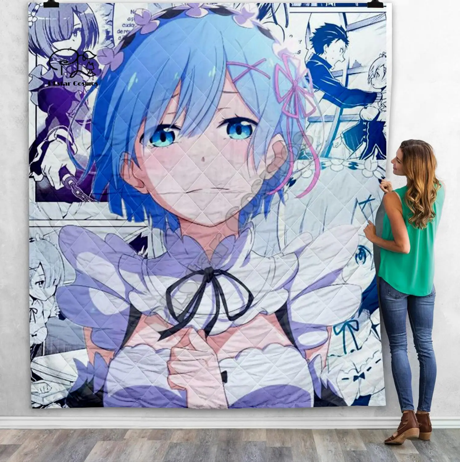 Anime girl sexy Re Zero Rem 3D Quilt Blanket For Kids Adult Bedding Throw Soft Warm Blanket With Cotton Quilt style-5
Anime girl sexy Re Zero Rem 3D Quilt Blanket For Kids Adult Bedding Throw Soft Warm Blanket With Cotton Quilt style-5