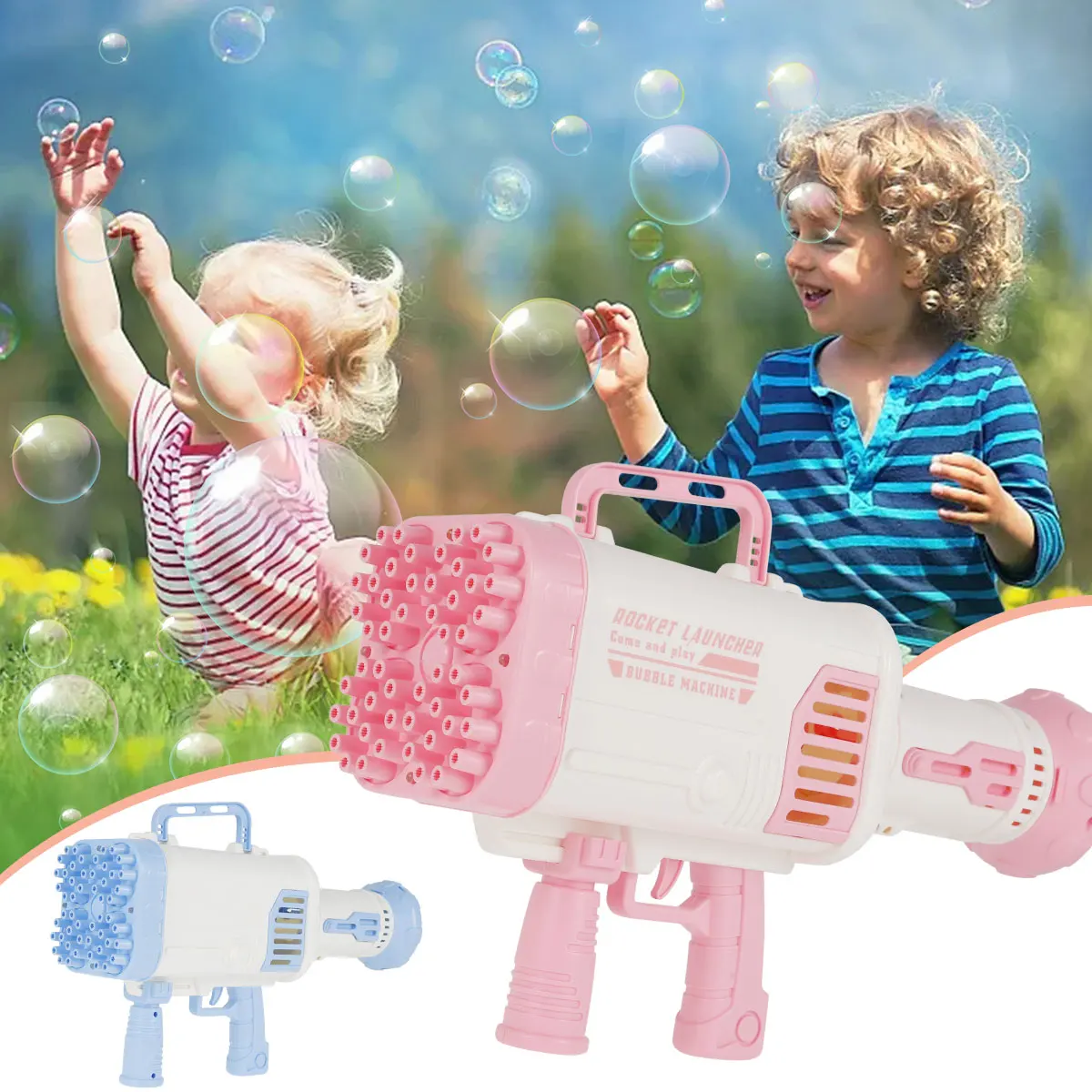 2021 Hot Electric Bubble Gun Gatlin Bubble Summer Outdoor Toys Gun Machine Soap Bubbles for Children Magic Bubble for Bathroom
2021 Hot Electric Bubble Gun Gatlin Bubble Summer Outdoor Toys Gun Machine Soap Bubbles for Children Magic Bubble for Bathroom