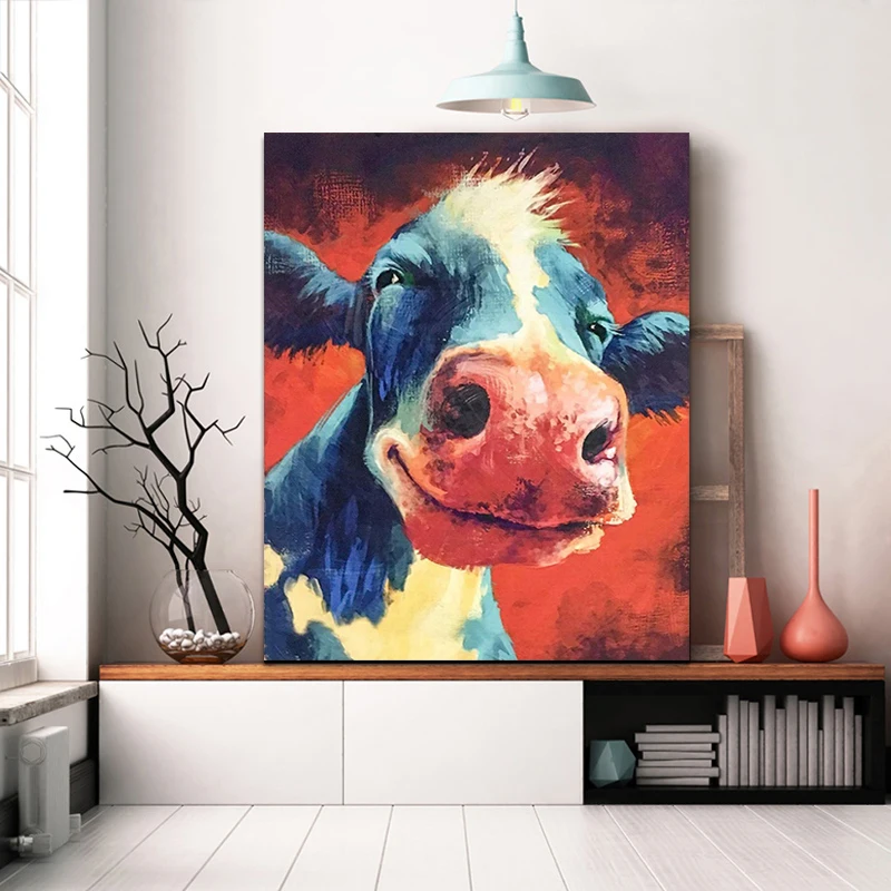 DIY colorings pictures by numbers with cow picture drawing Relief painting by numbers framed Home 
DIY colorings pictures by numbers with cow picture drawing Relief painting by numbers framed Home