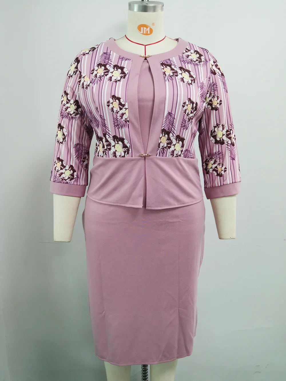 African Dresses Plus Size Formal Suits Floral Two Piece Set Clothing for Women Turkey Three Quarter Sleeve Lady Office Dress
African Dresses Plus Size Formal Suits Floral Two Piece Set Clothing for Women Turkey Three Quarter Sleeve Lady Office Dress