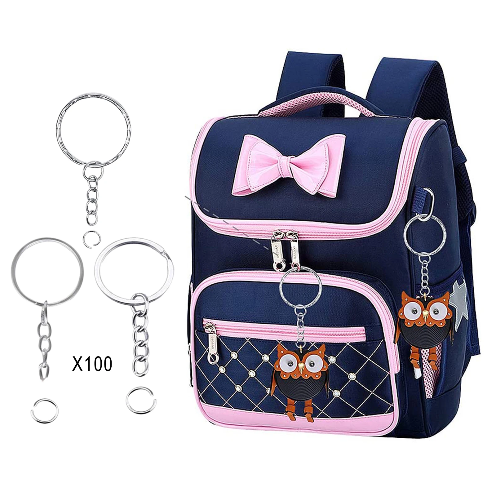 100pcs Keyring Key Chains Findings Split Rings 4 Link 25mm Open Jump Rings
100pcs Keyring Key Chains Findings Split Rings 4 Link 25mm Open Jump Rings