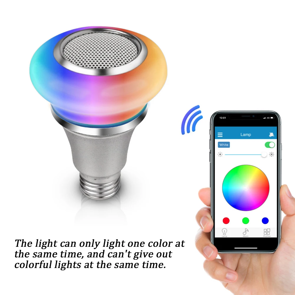 Dimmable Home Wireless Mini Audio Bluetooth Speaker Playing Music Light Bulb Led Smart Life RGB Remote Control Color Changing
Dimmable Home Wireless Mini Audio Bluetooth Speaker Playing Music Light Bulb Led Smart Life RGB Remote Control Color Changing