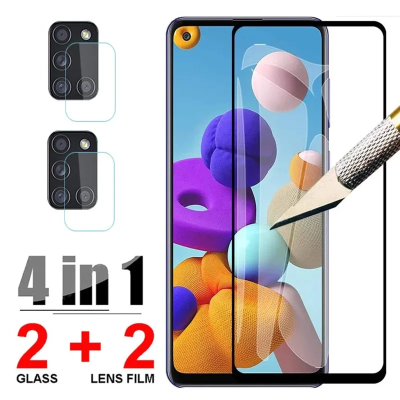 Закаленное стекло 4 в 1 для Samsung S21 A51 A52 S20 FE A32 A72, Защитная пленка для объектива камеры, 9D для Samsung A21S M31 M21 A71 A50 
Закаленное стекло 4 в 1 для Samsung S21 A51 A52 S20 FE A32 A72, Защитная пленка для объектива камеры, 9D для Samsung A21S M31 M21 A71 A50