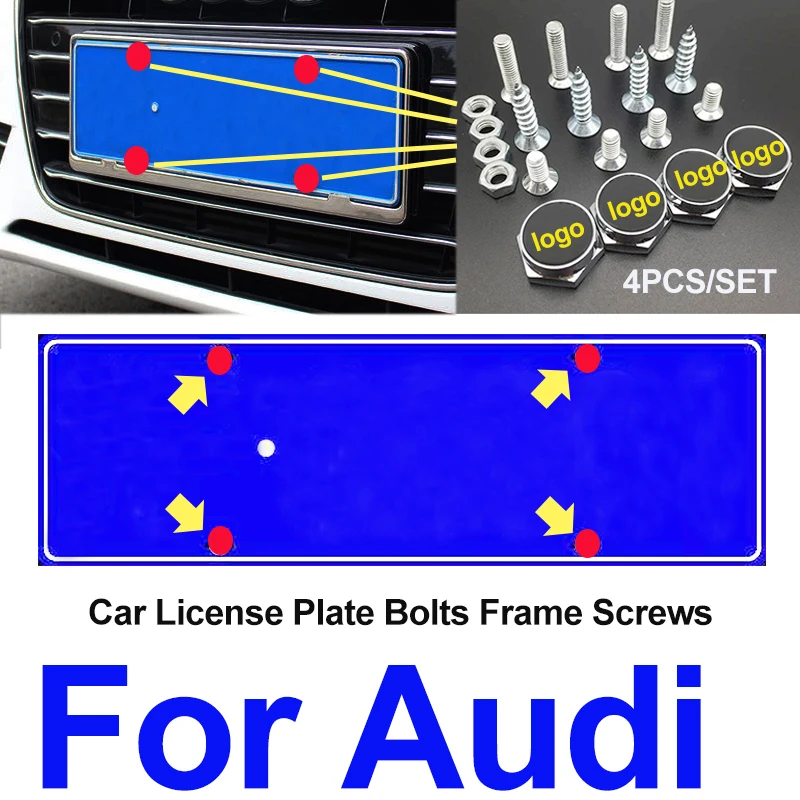 New Bolts Car License Plate Frames Tag Cap Screw Caps For A3 A4 B6 B8 B7 B5 A6 C5 C6 Q5 A5 Q7 TT A1 S3 S4 S5 S6 S8 Accessories
New Bolts Car License Plate Frames Tag Cap Screw Caps For A3 A4 B6 B8 B7 B5 A6 C5 C6 Q5 A5 Q7 TT A1 S3 S4 S5 S6 S8 Accessories