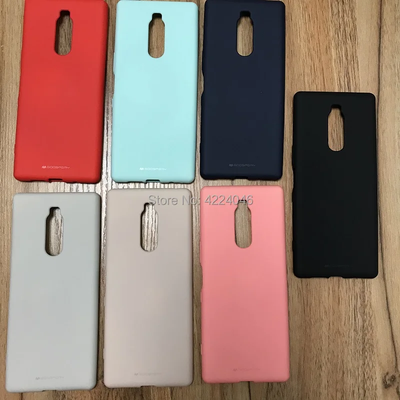 Корейский мягкий матовый Силиконовый чехол Goospery из ТПУ для телефона SONY XPERIA 1 1II Mark