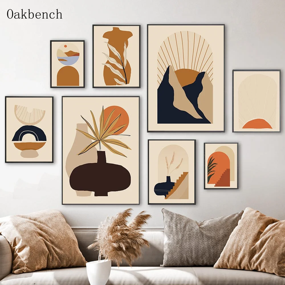 Abstract Wall Art Canvas Painting Line Print Vase Leaves Poster Geometric Posters Boho Wall Pictures For Living Room Decor
Abstract Wall Art Canvas Painting Line Print Vase Leaves Poster Geometric Posters Boho Wall Pictures For Living Room Decor