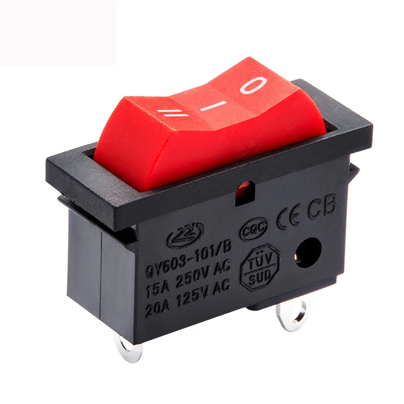 Rocker Switch 3 Position 3 Pins QY603-101/B Strong Electrical Conductivity Durable Copper Contacts ON-OFF-ON Power Button
Rocker Switch 3 Position 3 Pins QY603-101/B Strong Electrical Conductivity Durable Copper Contacts ON-OFF-ON Power Button