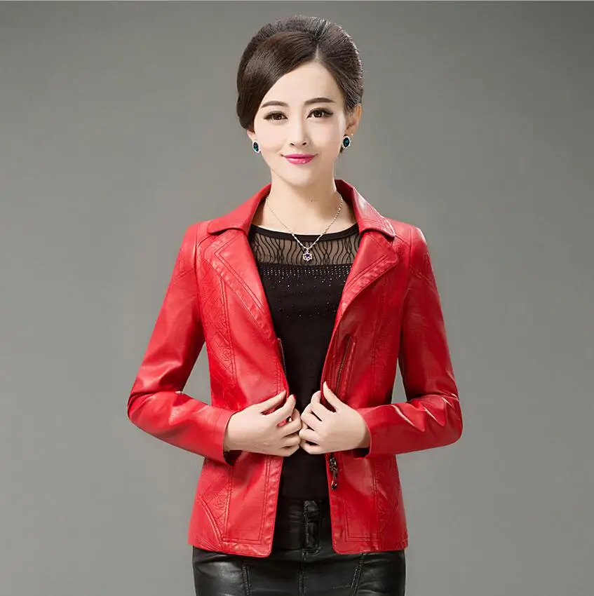 Autumn Free Shipping And Winter Women's Clothing Pu Leather Jacket Large Size Slim Multi-zipper Pocket Solid Color Coat / L-5xl
Autumn Free Shipping And Winter Women's Clothing Pu Leather Jacket Large Size Slim Multi-zipper Pocket Solid Color Coat / L-5xl