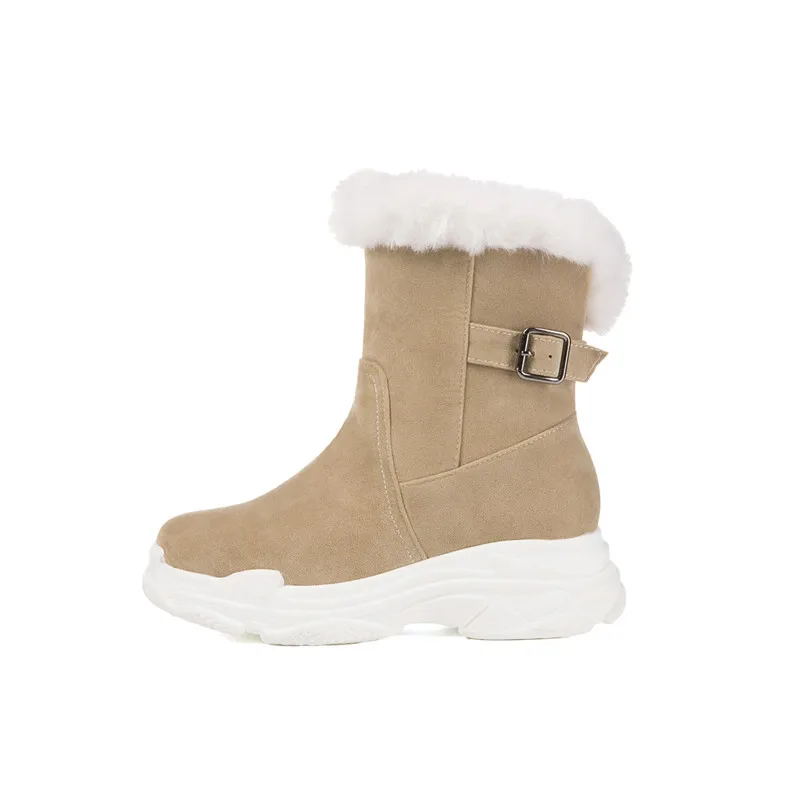 MEMUNIA 2020 new arrival ankle boots women flock thick fur winter snow boots buckle round toe comfortable casual shoes woman
MEMUNIA 2020 new arrival ankle boots women flock thick fur winter snow boots buckle round toe comfortable casual shoes woman