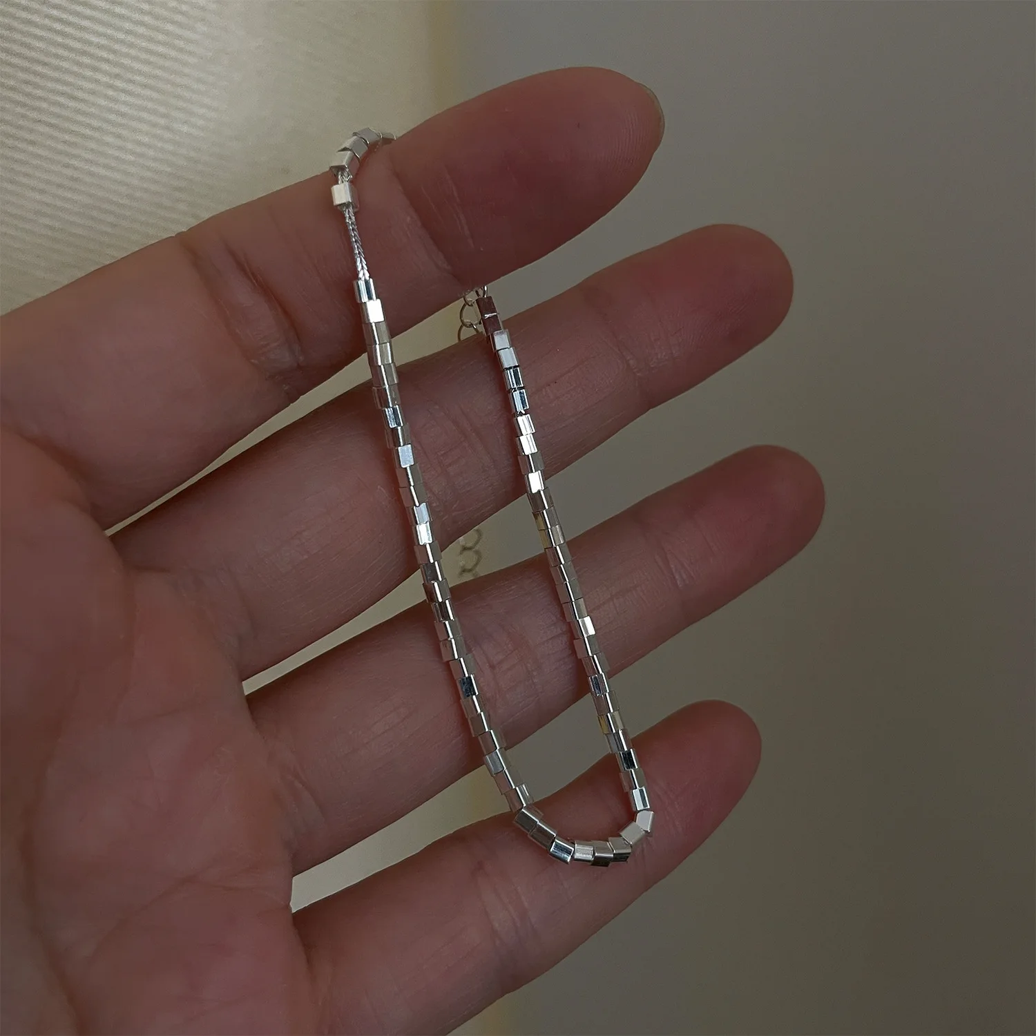 Plated 925 Sterling Silver Geometric Square Bracelet Ins Niche Design Female Summer Fresh Cold High-level Sense of Simplicity
Plated 925 Sterling Silver Geometric Square Bracelet Ins Niche Design Female Summer Fresh Cold High-level Sense of Simplicity
