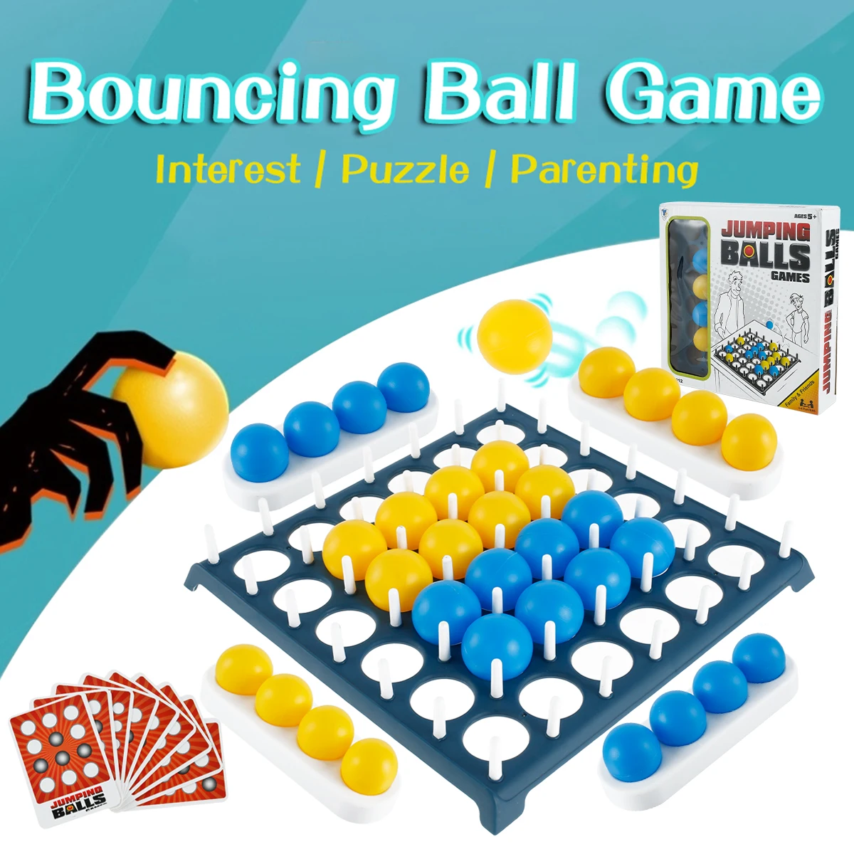 Jumping Ball Table Games 1 Set Bounce off ball Kids Early Education Family Games Board Game Jump Ball Yoys Children's Gifts
Jumping Ball Table Games 1 Set Bounce off ball Kids Early Education Family Games Board Game Jump Ball Yoys Children's Gifts