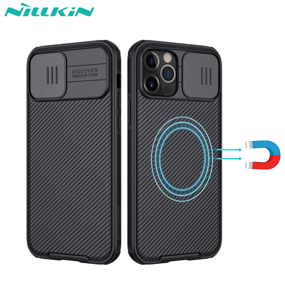Магнитный чехол NILLKIN Camshield для iphone 13 Pro Max защита камеры 13Pro/ Mini совместим с зарядным