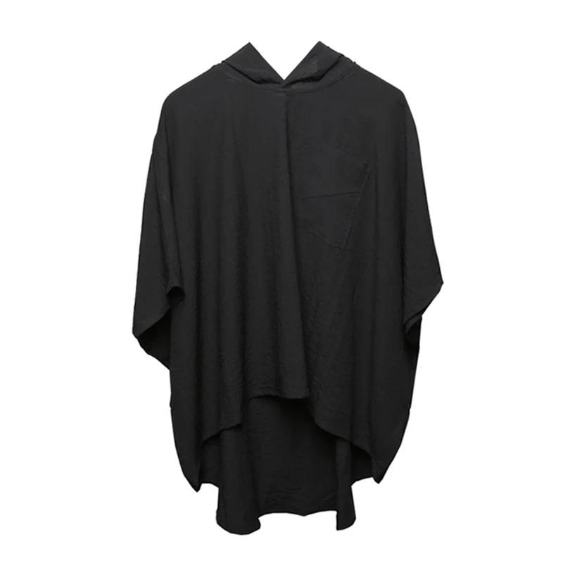 Hong Kong Style Dark Department, couple hooded bat shirt, five-sleeve t-shirt men half-sleeve TEE
Hong Kong Style Dark Department, couple hooded bat shirt, five-sleeve t-shirt men half-sleeve TEE