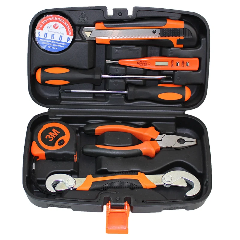 9pcs Household Tools Set Home use Tool Kit herramientas gereedschap herramienta wood tools Case ferramentas manuais HTS009
9pcs Household Tools Set Home use Tool Kit herramientas gereedschap herramienta wood tools Case ferramentas manuais HTS009