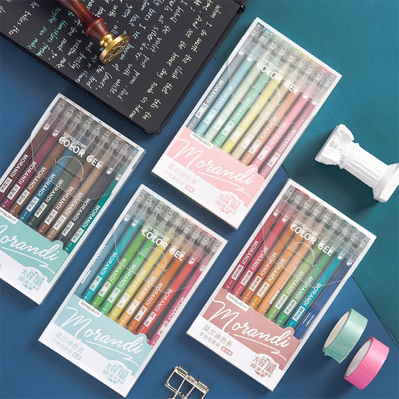 9 Pcs/pack Gel Ink Pens Morandi Colors Gel Pens Set Fine Point 0.5mm For Art Painting Student School Office Gift
9 Pcs/pack Gel Ink Pens Morandi Colors Gel Pens Set Fine Point 0.5mm For Art Painting Student School Office Gift
