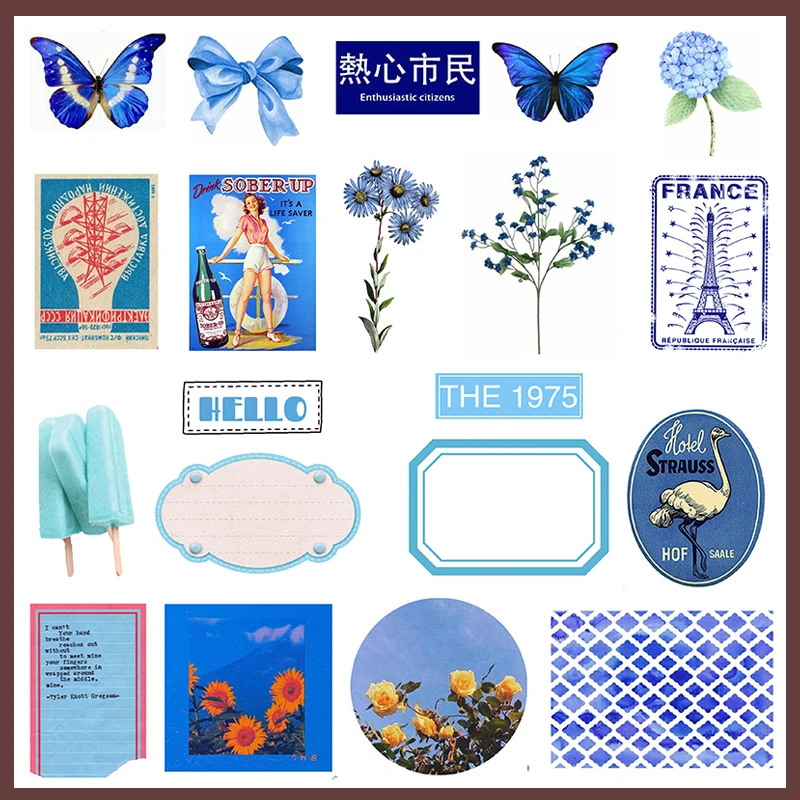 40Pcs/Bag Vintage Blue Butterfly Label Sticker DIY Craft Scrapbooking Album Junk Journal Happy Planner Decorative Stickers
40Pcs/Bag Vintage Blue Butterfly Label Sticker DIY Craft Scrapbooking Album Junk Journal Happy Planner Decorative Stickers