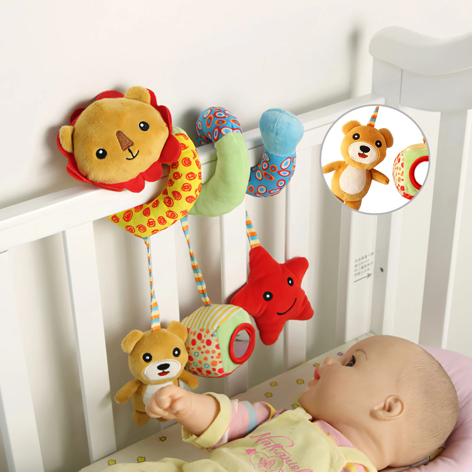 Kids Baby Rattles Mobiles Educational Toys For Children Activity Spiral Crib Toddler Bed Bell Baby Playing Stroller Hanging Doll
Kids Baby Rattles Mobiles Educational Toys For Children Activity Spiral Crib Toddler Bed Bell Baby Playing Stroller Hanging Doll
