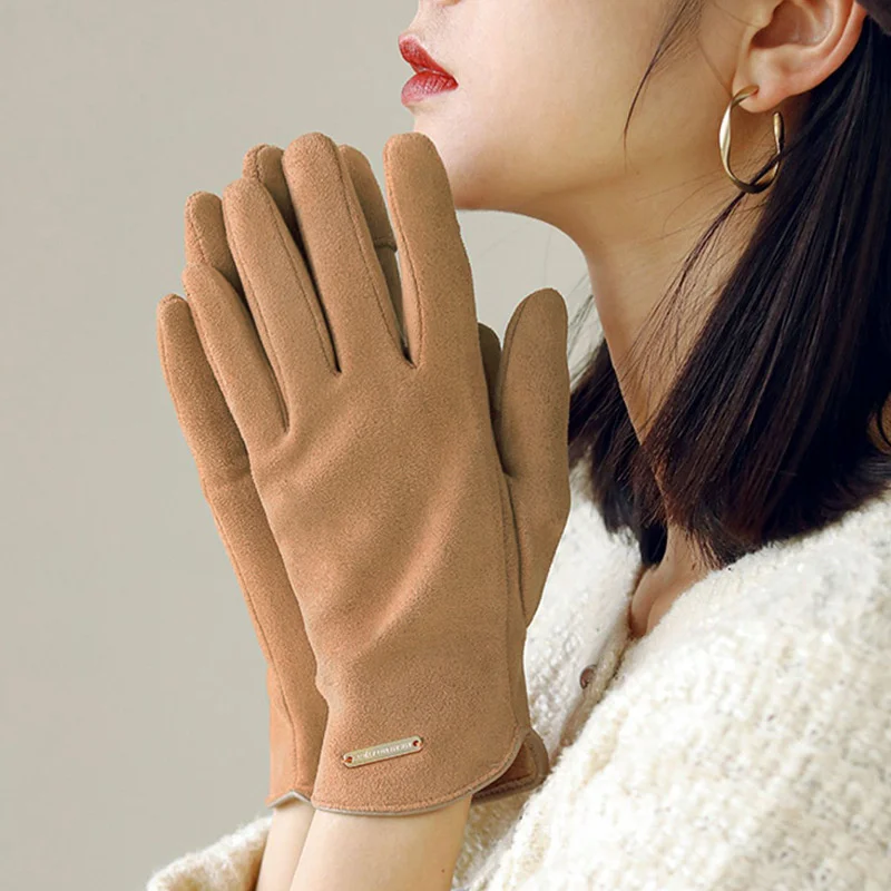 Winter Women Touch Screen Gloves Autumn Warm Velvet Full Finger Cute Thick Mittens Wrist Driving Ski Hand Gloves Guantes
Winter Women Touch Screen Gloves Autumn Warm Velvet Full Finger Cute Thick Mittens Wrist Driving Ski Hand Gloves Guantes