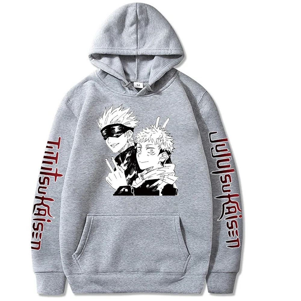 New Anime Hoodies Jujutsu Kaisen Print Hooded Sweatshirts Men/women Autumn Winter Fashion Pullovers Casual Oversized Hoodies
New Anime Hoodies Jujutsu Kaisen Print Hooded Sweatshirts Men/women Autumn Winter Fashion Pullovers Casual Oversized Hoodies