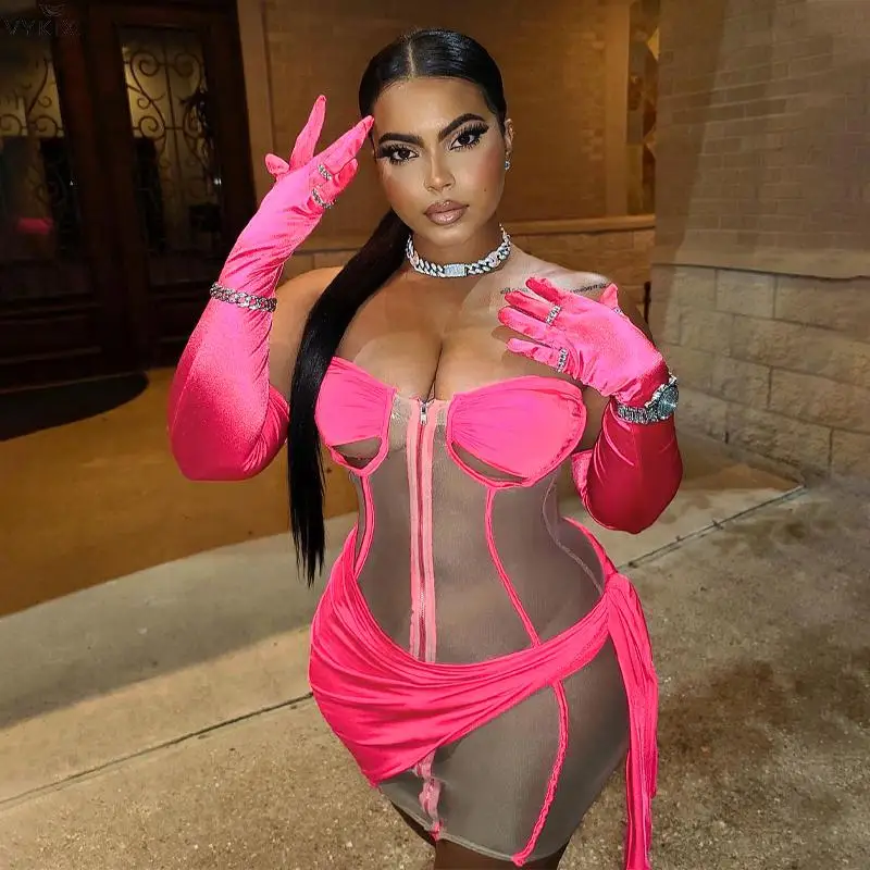 Korean Velvet Dress Mesh Patchwork Women Long Sleeve Gloves Tube Mini Dress Lace Up See Through Bodycon Sexy 2022 Party Dresses
Korean Velvet Dress Mesh Patchwork Women Long Sleeve Gloves Tube Mini Dress Lace Up See Through Bodycon Sexy 2022 Party Dresses