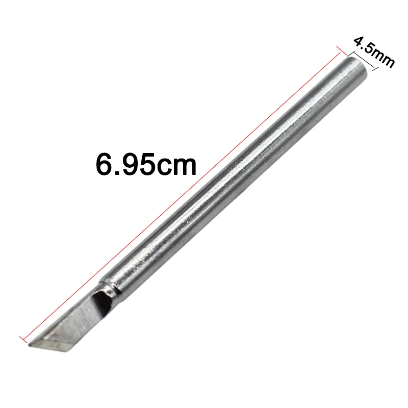 4Pcs 65x4.6mm Electric Soldering Iron Tips Head Replaceable 4.6mm Shank For 40W Solder Irons Best Promotion
4Pcs 65x4.6mm Electric Soldering Iron Tips Head Replaceable 4.6mm Shank For 40W Solder Irons Best Promotion