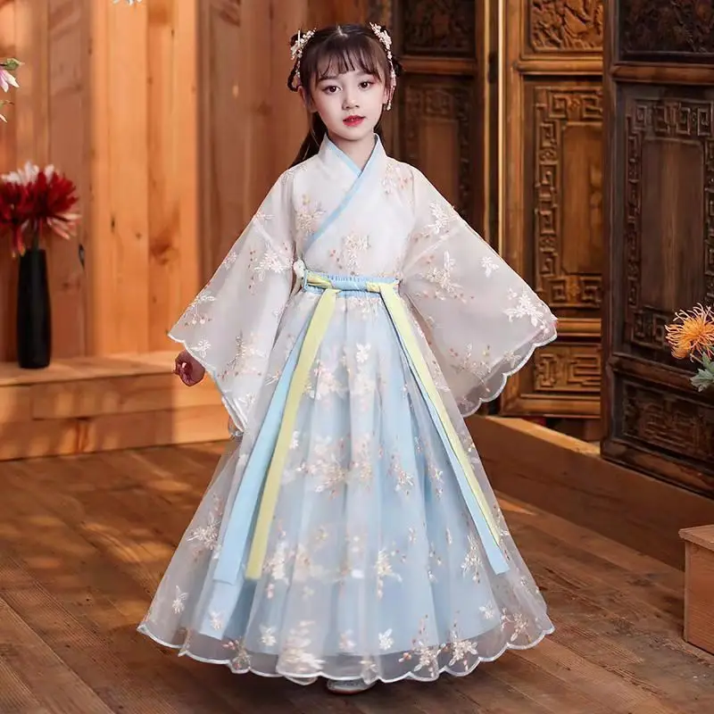 Girls' Hanfu Super Fairy Skirt Children's Costume Long Sleeve Wide Sleeve Tang Costume Princess Chinese Wind Guzheng Performance
Girls' Hanfu Super Fairy Skirt Children's Costume Long Sleeve Wide Sleeve Tang Costume Princess Chinese Wind Guzheng Performance