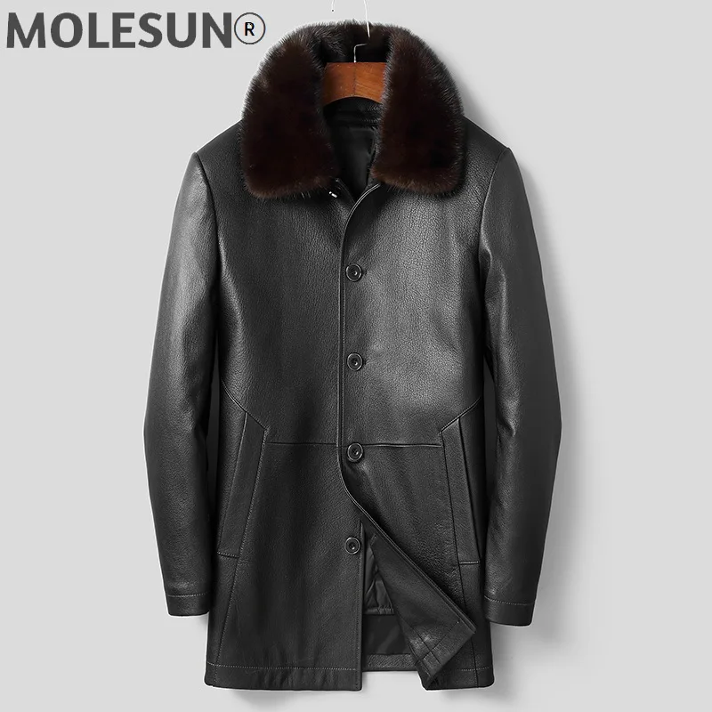 AKOOSUN 2021 Men's Genuine Goatskin Leather Jacket Men Warm Parka Real Mink Fur Collar Down Jackets Chaquetas Hombre LXR925
AKOOSUN 2021 Men's Genuine Goatskin Leather Jacket Men Warm Parka Real Mink Fur Collar Down Jackets Chaquetas Hombre LXR925
