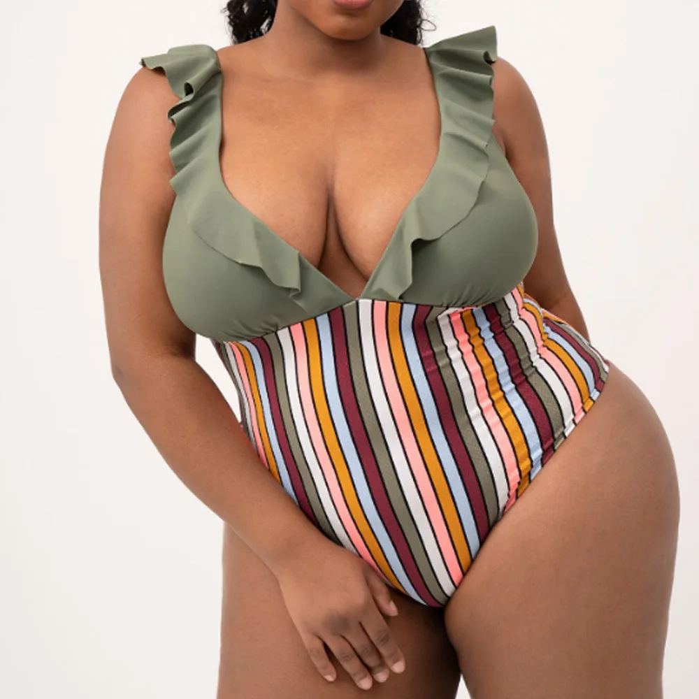 Large Size One-piece Swimsuit Jacquard Fabric Printed Swimsuit Small Sexy Spot Ruffled Adult Female Green Swimsuit Swim Suit
Large Size One-piece Swimsuit Jacquard Fabric Printed Swimsuit Small Sexy Spot Ruffled Adult Female Green Swimsuit Swim Suit