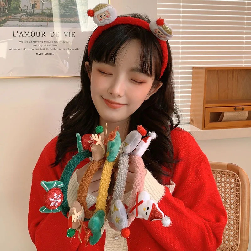 Christmas Headband Santa Claus Hairband Snowman Headband Hair Accessories Christmas Antlers Headband Christmas Style Cartoon
Christmas Headband Santa Claus Hairband Snowman Headband Hair Accessories Christmas Antlers Headband Christmas Style Cartoon