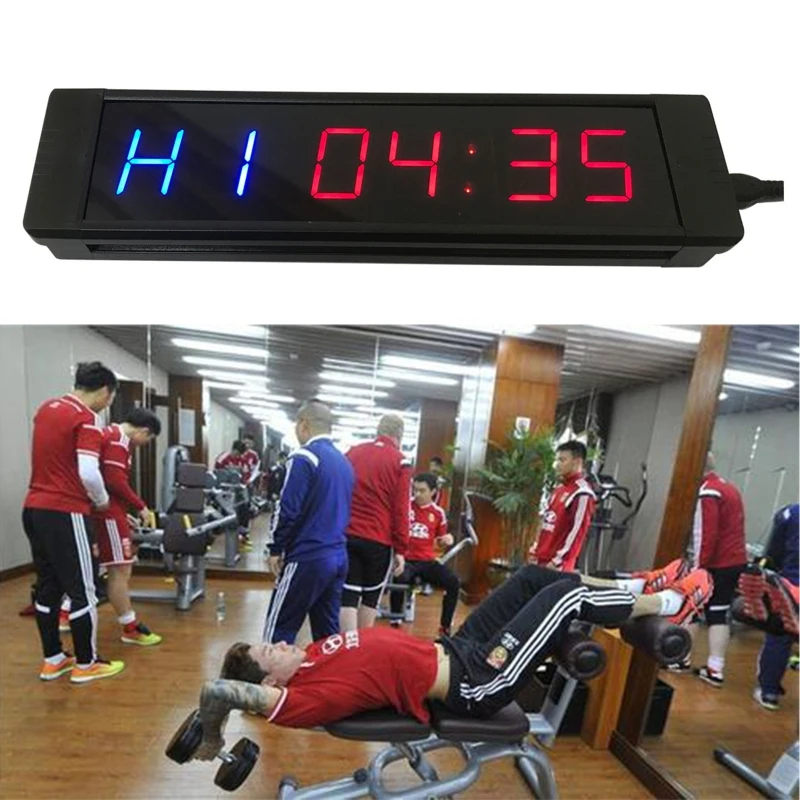 Gym Timer Stopwatch with Remote for Gym Fitness Training Ideal Interval Timer Clock with Wall Mount Brackets
Gym Timer Stopwatch with Remote for Gym Fitness Training Ideal Interval Timer Clock with Wall Mount Brackets