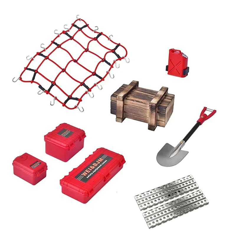 Simulated Decoration Suitcase Luggage Net Shovel Wooden Box for TRX4 Defender SCX10 90046 90047 MST Jimny VS4 RC Car
Simulated Decoration Suitcase Luggage Net Shovel Wooden Box for TRX4 Defender SCX10 90046 90047 MST Jimny VS4 RC Car