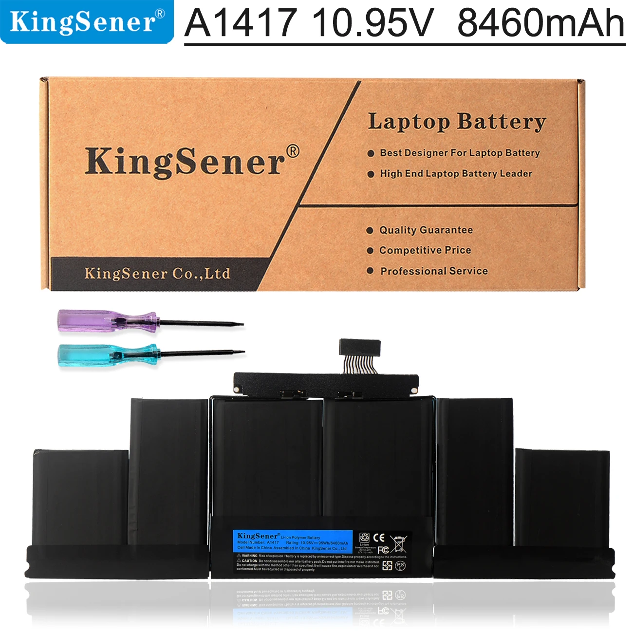 

KingSener Laptop Battery for Apple A1417 A1398 (2012 Early-2013 Version) for MacBook Retina Pro 15" fits ME665LL/A ME664LL/A