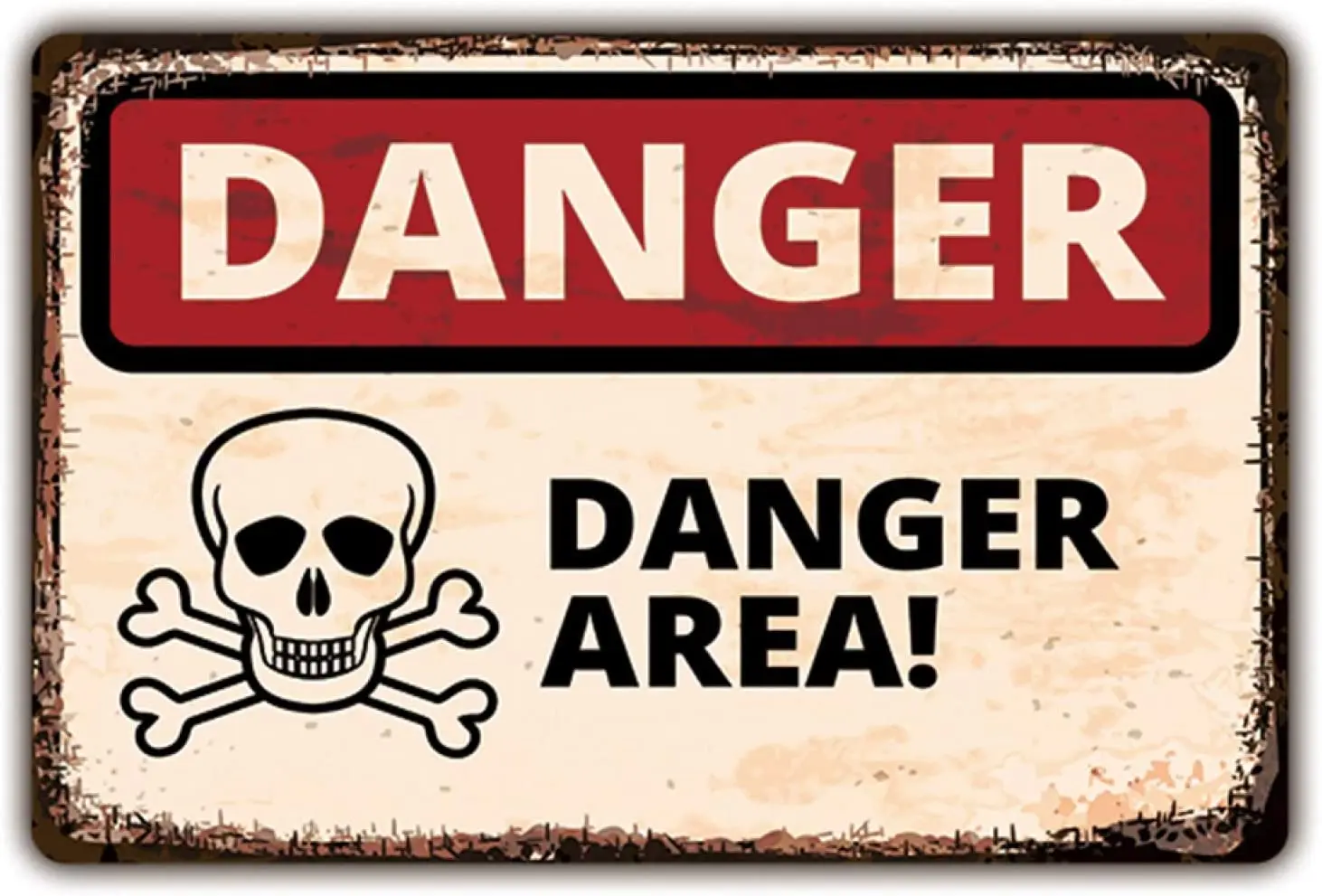 

Zyalex Vintage Poster Retro Metal Tin Signs Wall Beware Warning Plaques 20x30cm RE2877-18