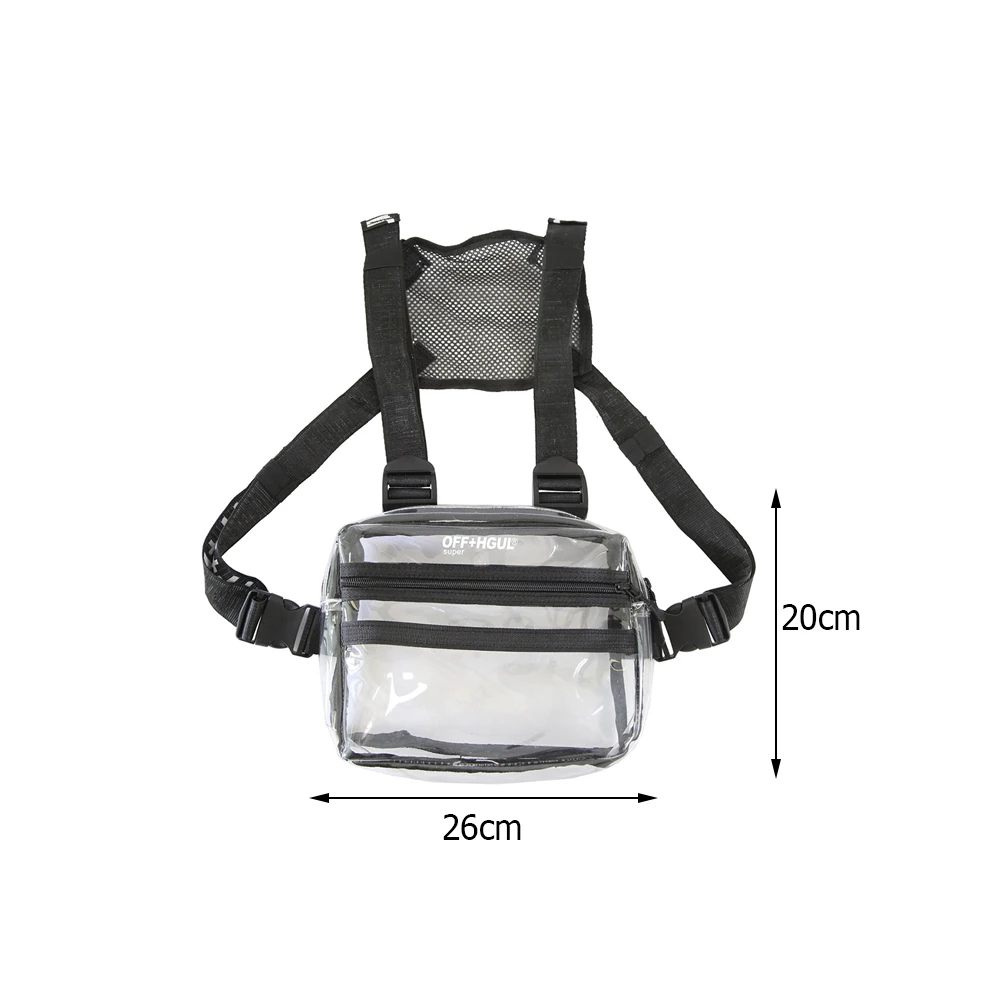 New Original Fashion Street Style Women Men Transparent Function Multi-purpose Chest Bag Casual Small Handbags Shoulder Bags
New Original Fashion Street Style Women Men Transparent Function Multi-purpose Chest Bag Casual Small Handbags Shoulder Bags