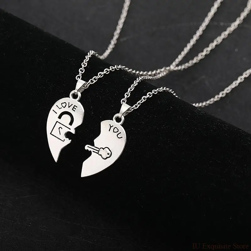2 PCs/Set Couple Necklaces Heart-shaped Pendants Paired Keychain Rope Necklace Honey Love Couple Pendant Necklace Jewelry Gift
2 PCs/Set Couple Necklaces Heart-shaped Pendants Paired Keychain Rope Necklace Honey Love Couple Pendant Necklace Jewelry Gift