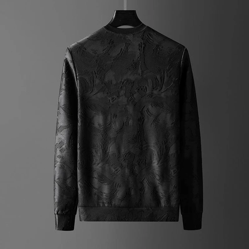 Light luxury high-end casual suit men's spring and autumn dark pattern with bars sports two-piece suit men's handsome fashion au 
Light luxury high-end casual suit men's spring and autumn dark pattern with bars sports two-piece suit men's handsome fashion au