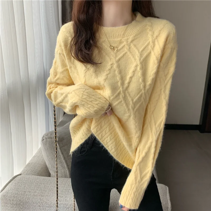Sweater Women's Autumn and Winter Loose Wear Lazy Style 2021 New Pullover Long Sleeve Gentle Style Top
Sweater Women's Autumn and Winter Loose Wear Lazy Style 2021 New Pullover Long Sleeve Gentle Style Top