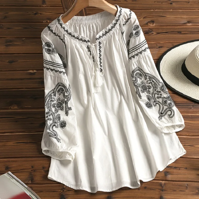 2020 Women Chinese Folk Dance Costumes Ethnic Japanese Style Cotton Embroidered Loose Lantern Sleeve Blouse Rave Clothes SL111
2020 Women Chinese Folk Dance Costumes Ethnic Japanese Style Cotton Embroidered Loose Lantern Sleeve Blouse Rave Clothes SL111